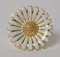 Georg Jensen - Daisy - Margueritring - forgyldt sterling sølv - 33 mm - str. 17,75