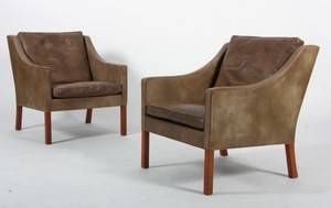 Børge Mogensen. Et par lænestole, model 2207 2  