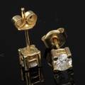 Brillant Ørestikkere, 14 kt, ca. 0.50 ct. Et par. 2