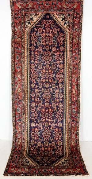 Persisk handknuten matta Hamadan 300x110 cm