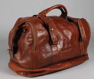 Wekendbag, brunt skinn, 1900-talets andra hälft