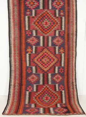 Orientalisk flatvävd matta, Harsin kelim, 295x160 cm