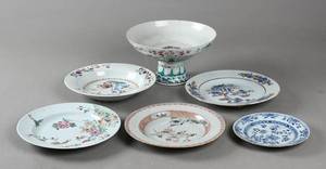 Kinesisk opsats samt tallerkener, porcelæn 6