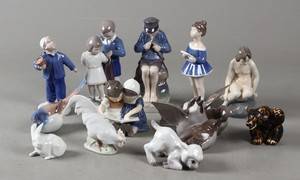 Kgl. og BG figurer, porcelæn 12