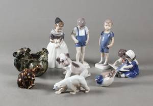 Kgl. og BG figurer, porcelæn og stentøj 9