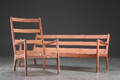 Ole Wanscher. Tre-pers. sofa samt lænestol, teak 2