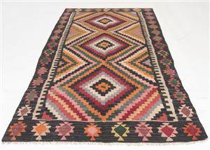 Orientalisk flatvävd matta, Harsin Kelim,  274x152