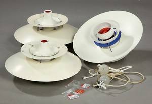 Poul Henningsen. Tre PH5 pendler. 3