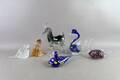 Figuriner i glas 6 st bla Murano