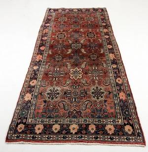 Persisk Hamadan tæppe. 280x100 cm.