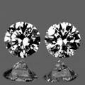 Par uindfattede diamanter. I alt ca. 0.05 ct
