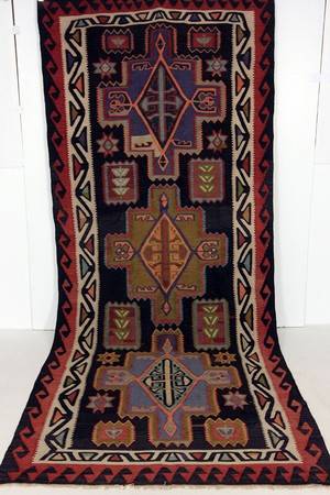 Harsin. Kelim tæppe, 384x158 cm.