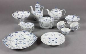 Kgl. porc - Musselmalet halv- og helblonde 25 