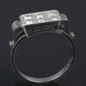 Art Deco-stil diamantring 