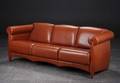Tre-pers. sofa, læder. Dansk møbelproducent