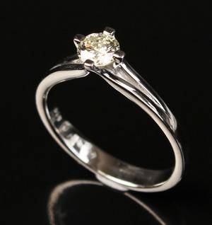 Solitairering ca. 0.40 ct