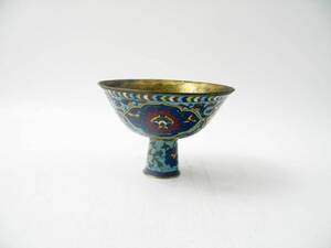 Skål på fot, cloissonné