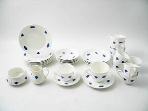 Servisdelar, 18 del. Blå Blom