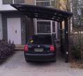 Carport i sortlakeret aluminium. 5,4 x 2,7 x 2,5 m 
