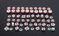 60 Charms af sterling sølv 60