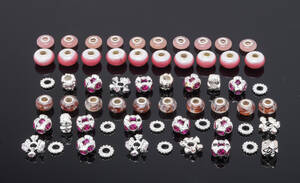 60 Charms af sterling sølv 60