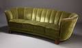 Dansk møbelproducent. Stor banansofa, 1940erne