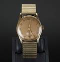 Vintage herrearmbåndsur af 14 kt. guld