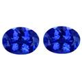 Uindfattede tanzanitter. Ca. 2.99 ct 