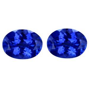 Uindfattede tanzanitter. Ca. 2.99 ct 