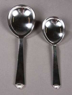 To serveringsskeer af sølv, Arvesølv nr. 4, Hans Hansen 2