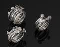 Samling ringe af sterlingsølv. Spinning Jewelry. 12