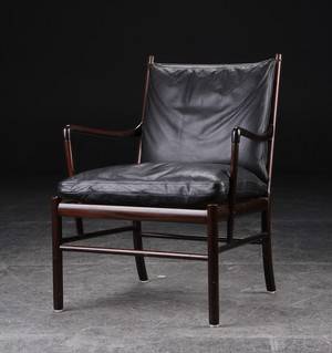 Ole Wanscher. Lænestol, model PJ-149 Colonial Chair, mahogni