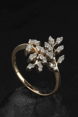 Diamantring, ca. 0.40 ct.