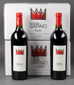 12 fl. Sapaio, 2010. Podere Sapaio, DOC Superiore 12