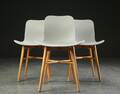 Rune Krøjgaard  Knut Bendik Humlevik for NORR11. Tre stole model Langue Avantgarde Dining Chair 4