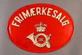 Emaljeskilt - frimærkesalg
