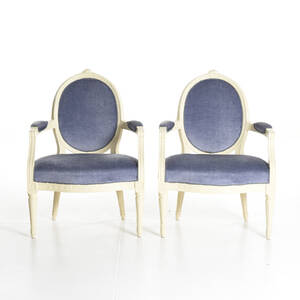 Karmstolar gustaviansk stil 1800-tal