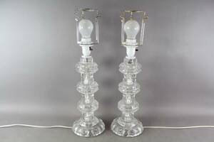 Bordslampor i glas 1 par