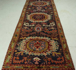 Orientmatta, handknuten, Heriz, 303x107 cm