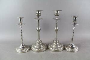 Ljusstakar i metall 2 par 