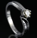 Solitaire ring ca. 0.31 ct.