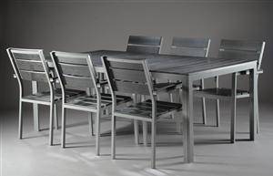 Havebord med seks stole 7