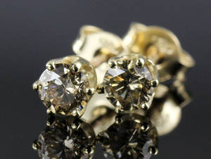 Par brillant ørestikker ca. 0.56 ct.