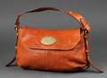 Mulberry. Hayden Small Shoulder, brun lammeskind 