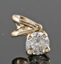 Pendant in 14k  set with brilliant cut diamond 0.32 ct