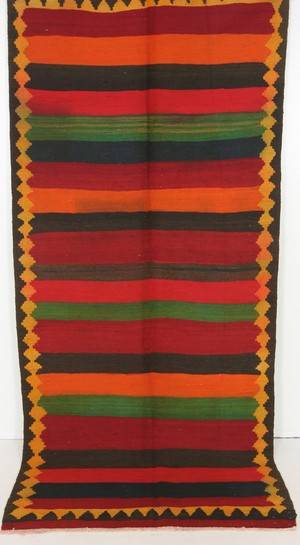 Matta, flatvävd, Harsin-Kelim, 290x145 cm