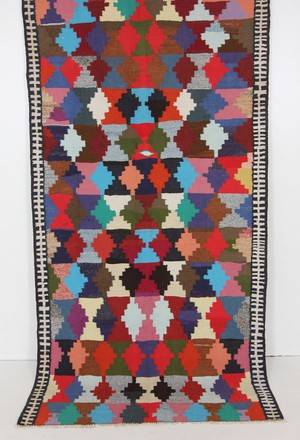 Matta, flatvävd, Harsin-Kelim, 270x142 cm