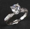 Solitairering. Ca. 1.28 ct