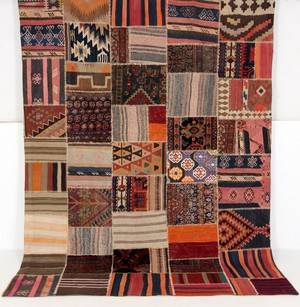 Matta, Patchwork kelim, 300x224 cm