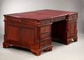 Partners desk, mahogni